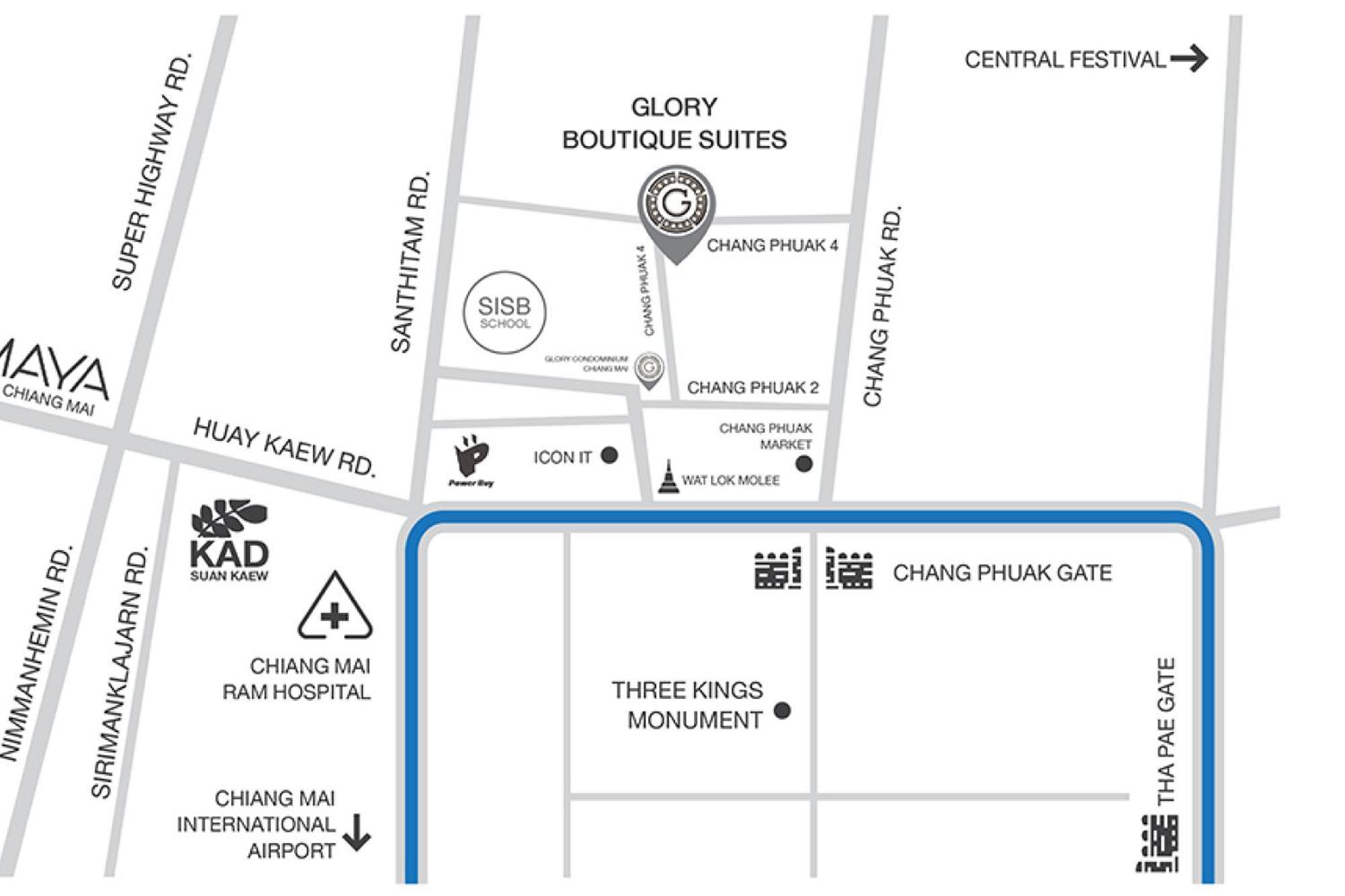 Glory Boutique Suites 清迈古城荣耀精品酒店 Chiang Mai Exterior foto